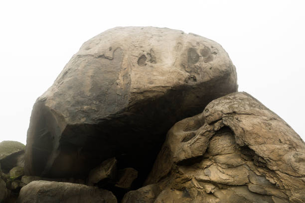Image of  stone in Andes mountain in Lima Peru. Nature, trekking time.