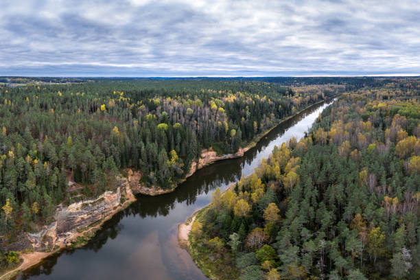 River Gauja next to Cesis, Latvia