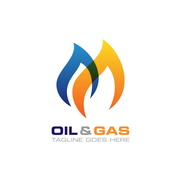 ilustrações, clipart, desenhos animados e ícones de modelo de design de ilustração de estoque de vetores de petróleo e gás. - fire backgrounds oil industry bonfire