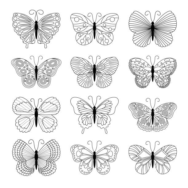 260+ Monarch Butterfly Tattoo Background Illustrations, Royalty-Free ...