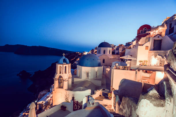 istock Nights In Santorini, Greece 1281134612