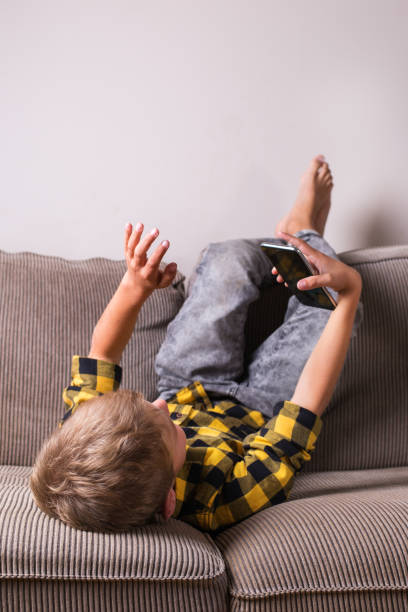istock Boy making video call. Social distancing, stay at home, lockdown. 1281135720