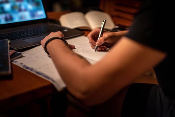 istock E-learning and teleconferencing concept of a young student 1281138196