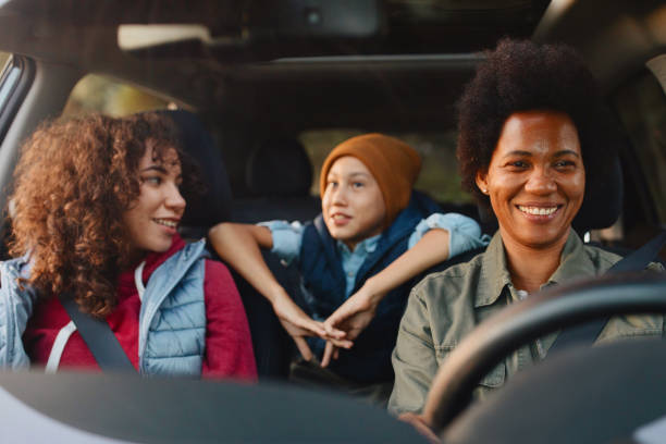 istock Mother and children going on a road trip 1281145475