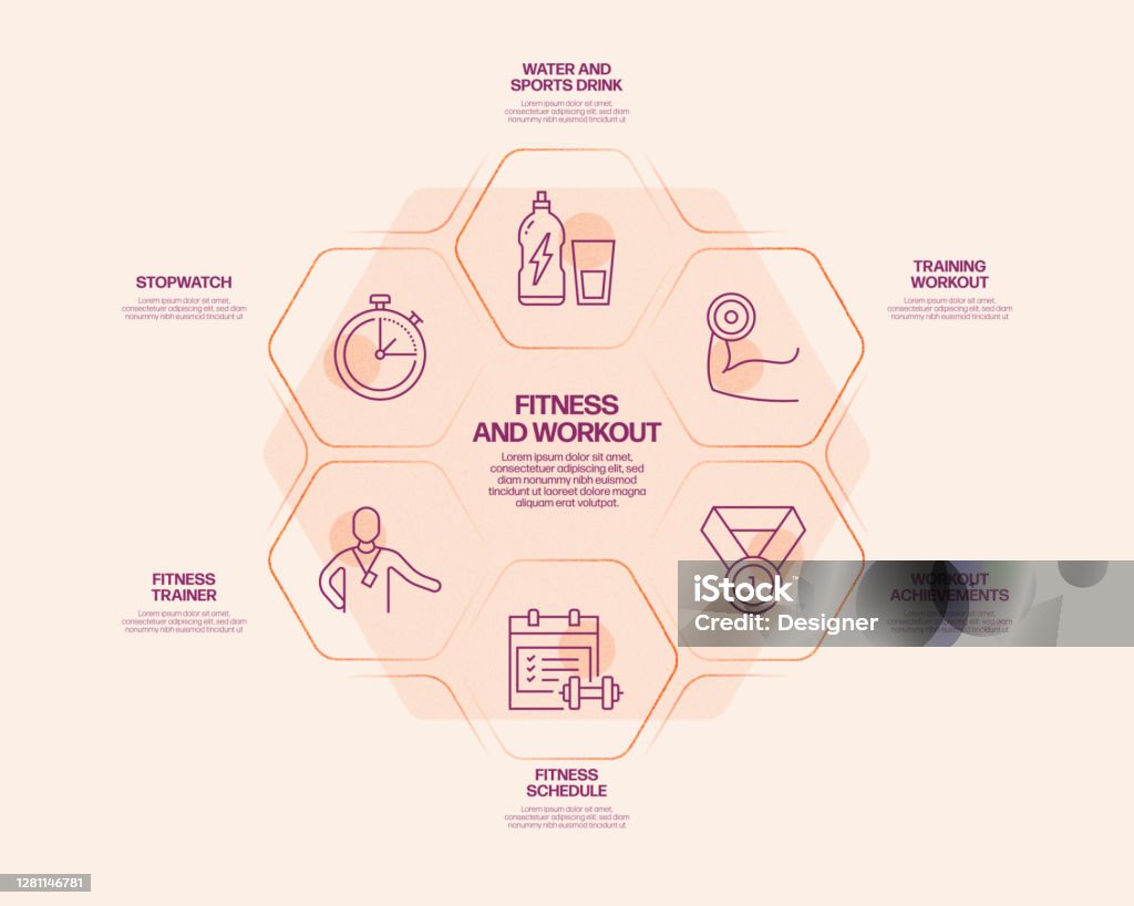 Workout Routine Infographic Fitness And Workout Related Process Infographic Template Process ...