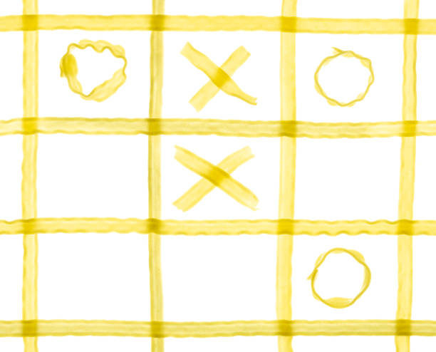 istock Pasta tic tac toe game on the white background 1281147519