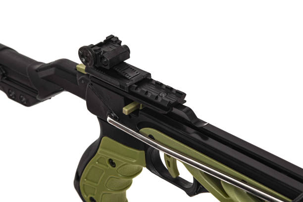 istock Modern crossbow isolate on a white background. Quiet weapon for hunting and sports. 1281152730