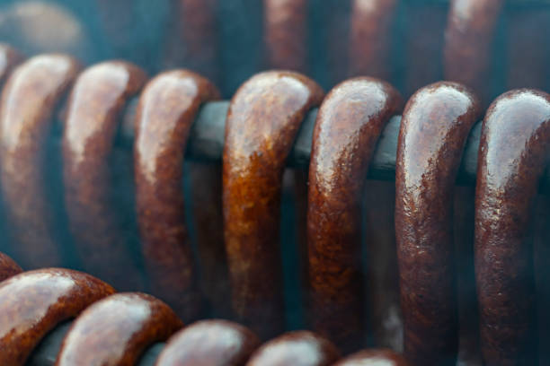 Set of different types of meat products.