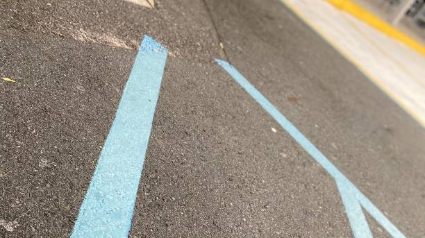 istock Alternative commute - Handicapped parking space abstract background close-up 1281154781