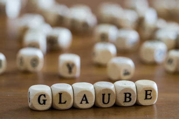 istock Wooden Letters Faith german 