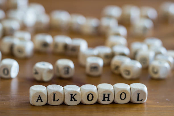 istock Wooden Letters Alcohol german 