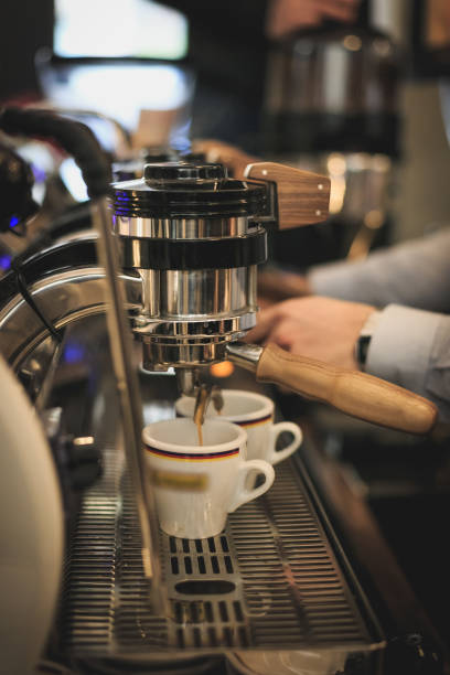 istock Italian Breakfast Coffee and cappuccino and cake 1281154971