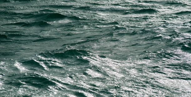 istock Wave surface of sea water ripple texture background 1281156942