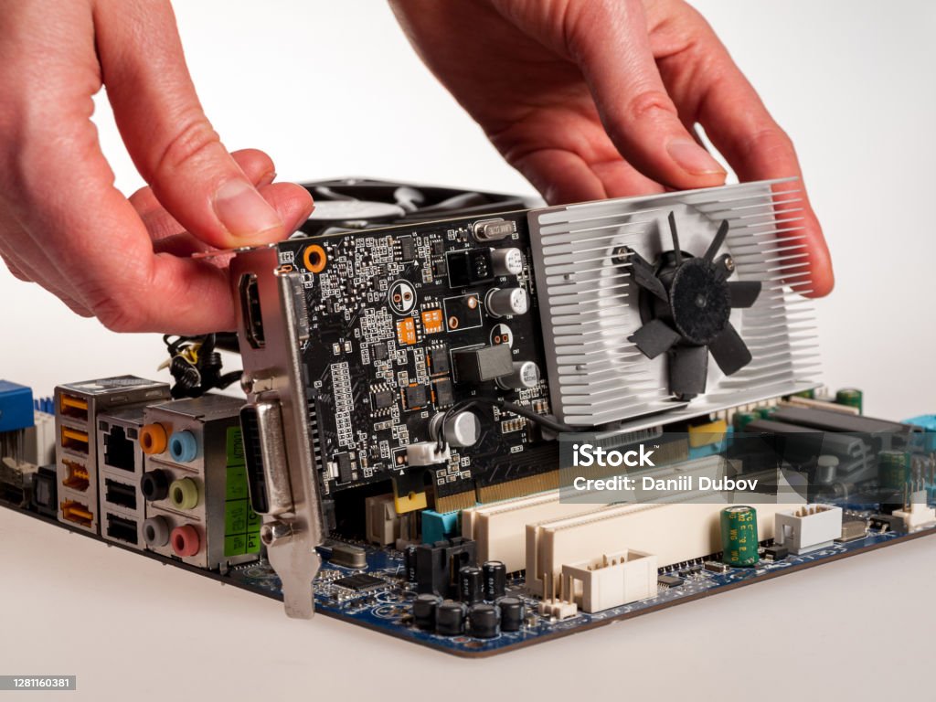 Additional Video Card Professional Device In A Computer A Modern Separate External Video Card ...