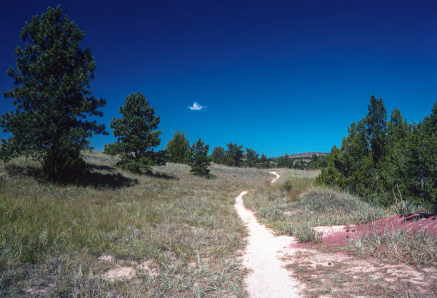 oregon trail ruts wyoming - além das ruts - 1993 - slide rock state park - fotografias e filmes do acervo