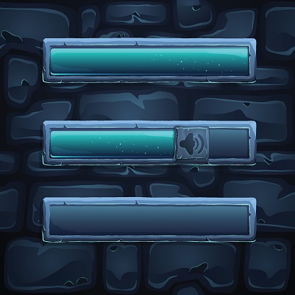 Vector Cartoonstyle Loading Bar For A Game User Interface Etc Stock ...