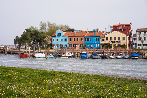 Burano island in the Venetian Lagoon