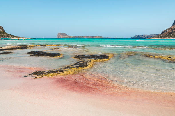 istock Colorful sandy beach in Greece 1281173374
