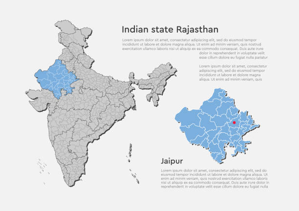 India map country state Sikkim, vector template Detailed vector India country outline border map isolated on background. Sikkim state, region, area, province, territory, department for your report, infographic, backdrop, business concept. assam stock illustrations