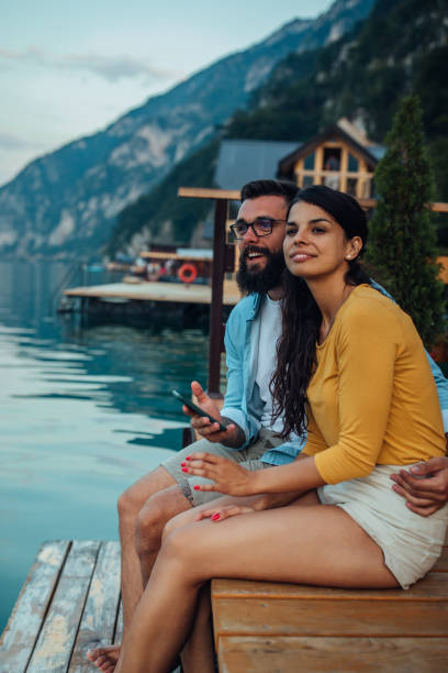 istock Relaxing time at the lake edge 1281177315