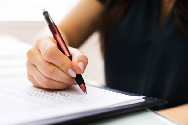 istock Signing Business Contract Document And Paper 1281177608