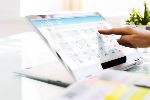 istock Online Calendar Business Planner 1281177610