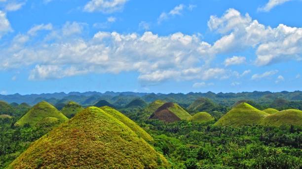 The Chocolate Hills The Chocolate Hills of Bohol chocolate hills photos stock pictures, royalty-free photos & images