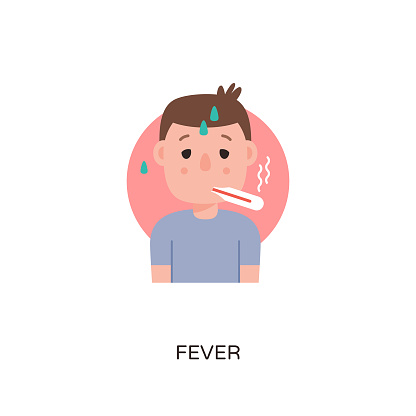 Biểu Tượng Fever Cartoon Character Trong Vector Hình Đại Diện Logotype Hình  minh họa Sẵn có - Tải xuống Hình ảnh Ngay bây giờ - iStock