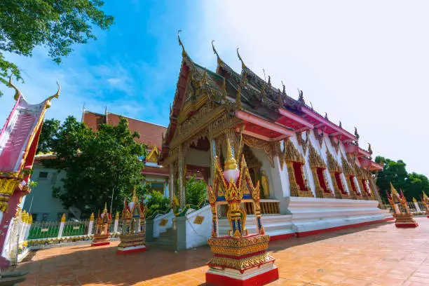 Wat Satue at Phra Nakhon Si Ayutthaya Province in Thailand