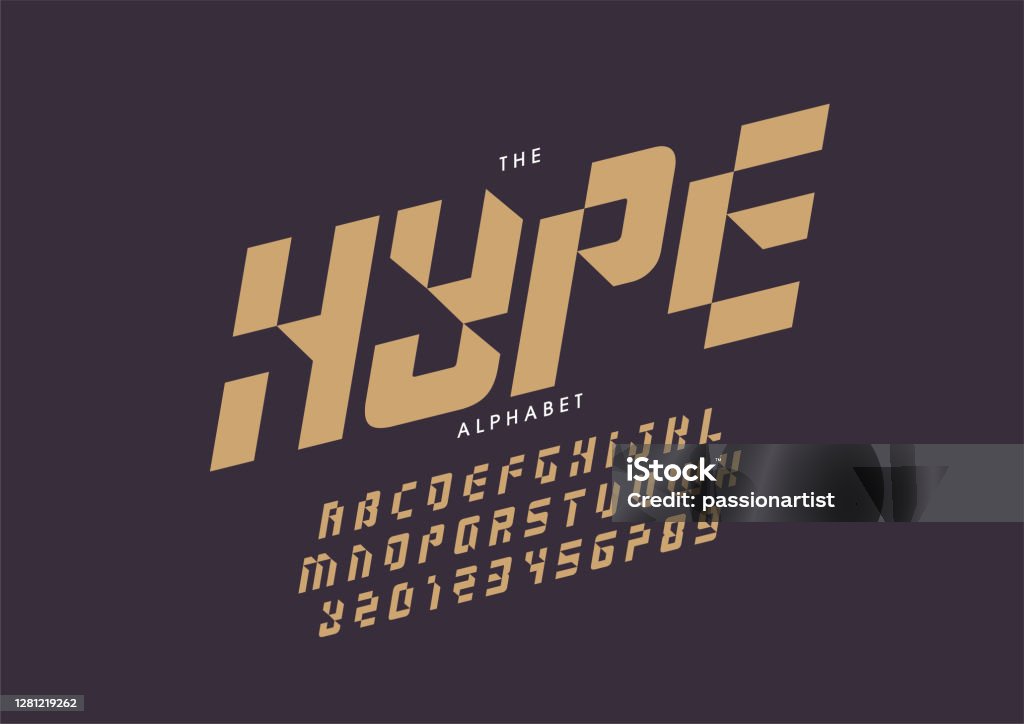 Hyp Letters Hype Alphabet Stock Illustration - Download Image Now - Typescript ...