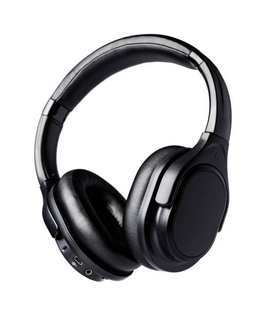 istock Protective headphones for shooting isolated on white 1281222530