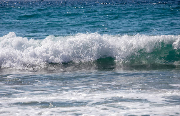 istock Aegean sea by day in storm, resort, foam, horizontal 1281226010