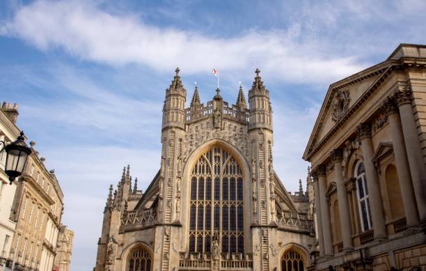 istock Old historic architecture from Bath city in England 1281226821