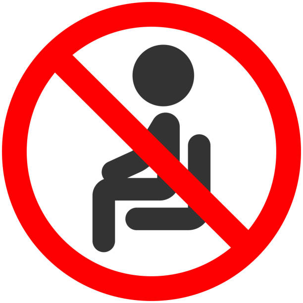 Do not sit here sign vector illustration isolated on a white background. Do not sit here sign vector. Dont stock illustrations