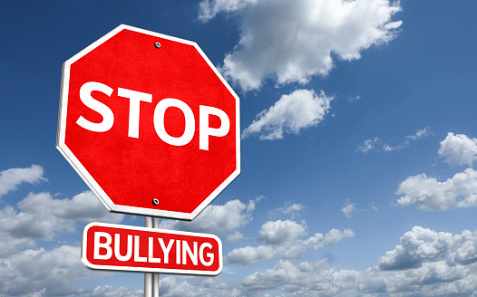 Stop Bullying - traffic sign illustration