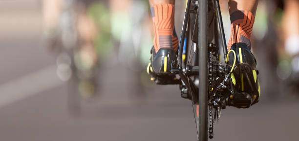 istock Cycling competition cyclist athletes riding a race 1281229051