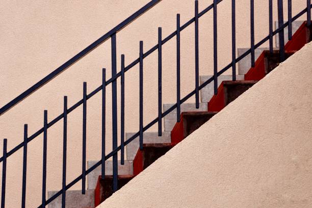istock stairs architecture in Bilbao city, Spain 1281229053