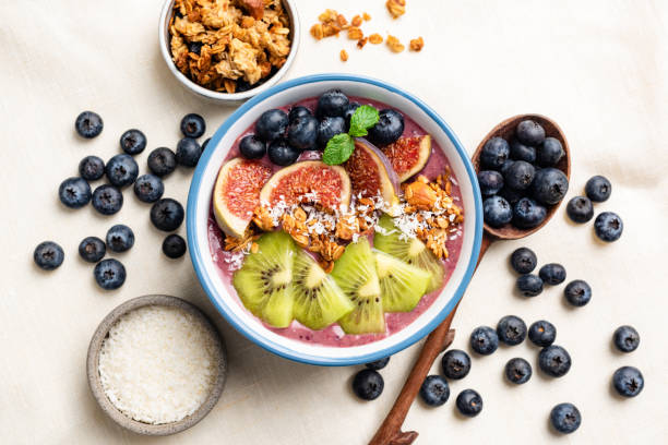 istock Acai Blueberry Superfood Smoothie Bowl 1281233505
