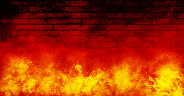 Red brick wall background