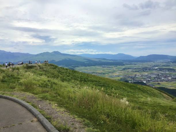 istock Scenery inside the Aso caldera seen from the observatory called Daikanbo 1281236575