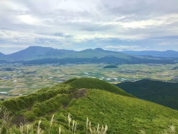 istock Scenery inside the Aso caldera seen from the observatory called Daikanbo 1281237103