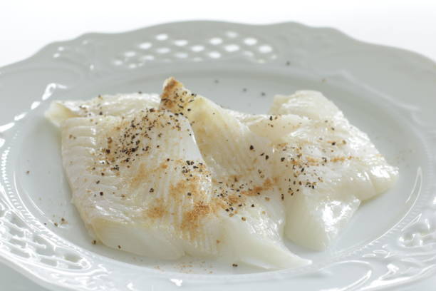 istock freshness flat fish fillet on dish 1281238624