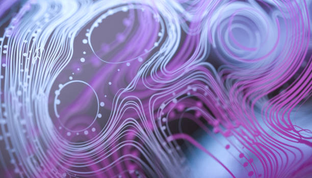 istock delicate abstract background with drawings - violet color - 3D rendering 1281239114