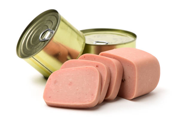 햄 소시지 패키지 - can packaging tuna food 뉴스 사진 이미지