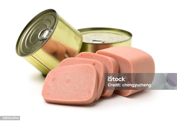 Ham Sausage Package Stock Photo - Download Image Now - Can, Canned Food, Sausage