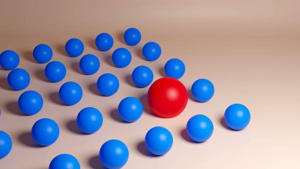 istock Concept background for Leadership, Uniqueness, Outlier and Winner with copy-space. 3D illustration 1281250038