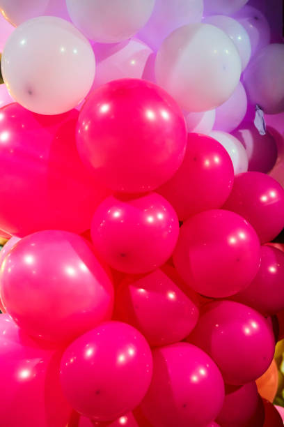 istock Balloons showing splendid colors. The balloons background. 1281250458