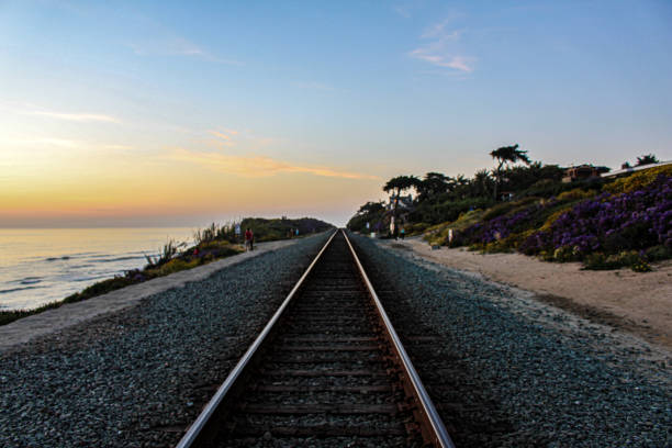 istock Train Track San Diego Sunset 1281253244