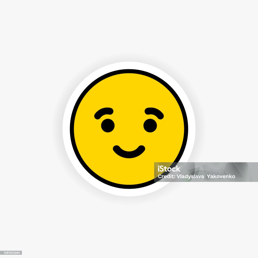 Nhãn Dán Emoji Khuôn Mặt Hạnh Phúc Tâm Trạng Vector Eps 10 Bị Cô ...