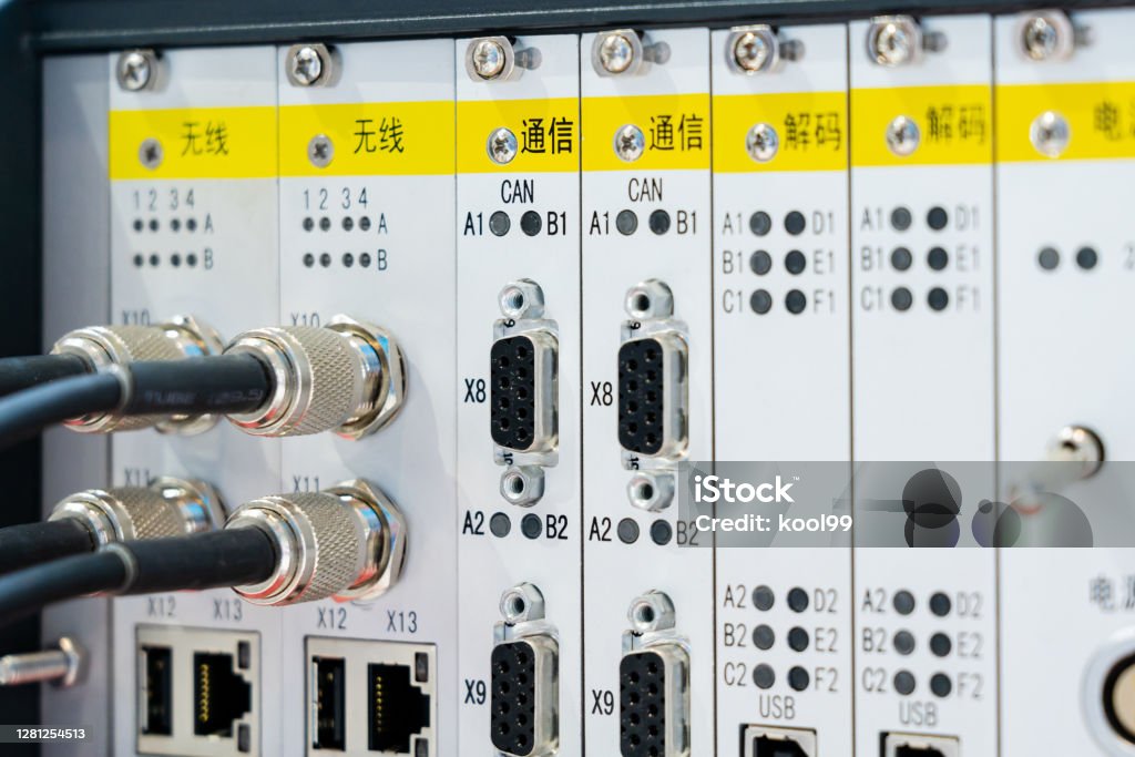 Computer Signalling Control Panel Data Signal Processor Control Panel Stock Photo - Download Image Now ...